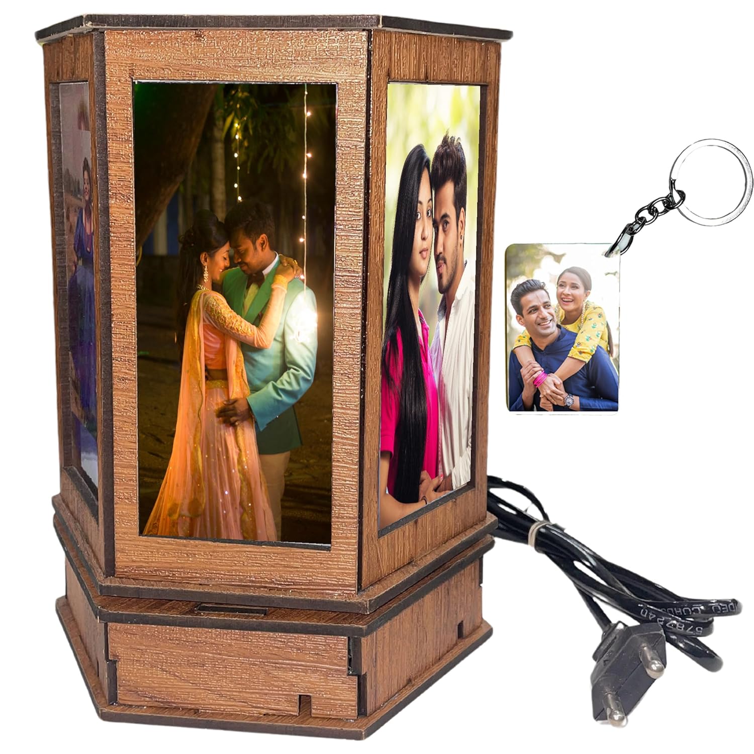 Personalized Rotating Led Photo Table Lamp.